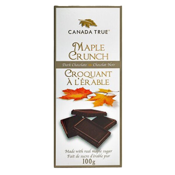 Maple Crunch Dark Chocolate 100g – DCMB100